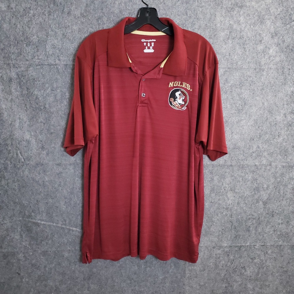 Florida State Seminoles Polo Shirt XL Mens Maroon FSU NCAA Champion Elite Sports